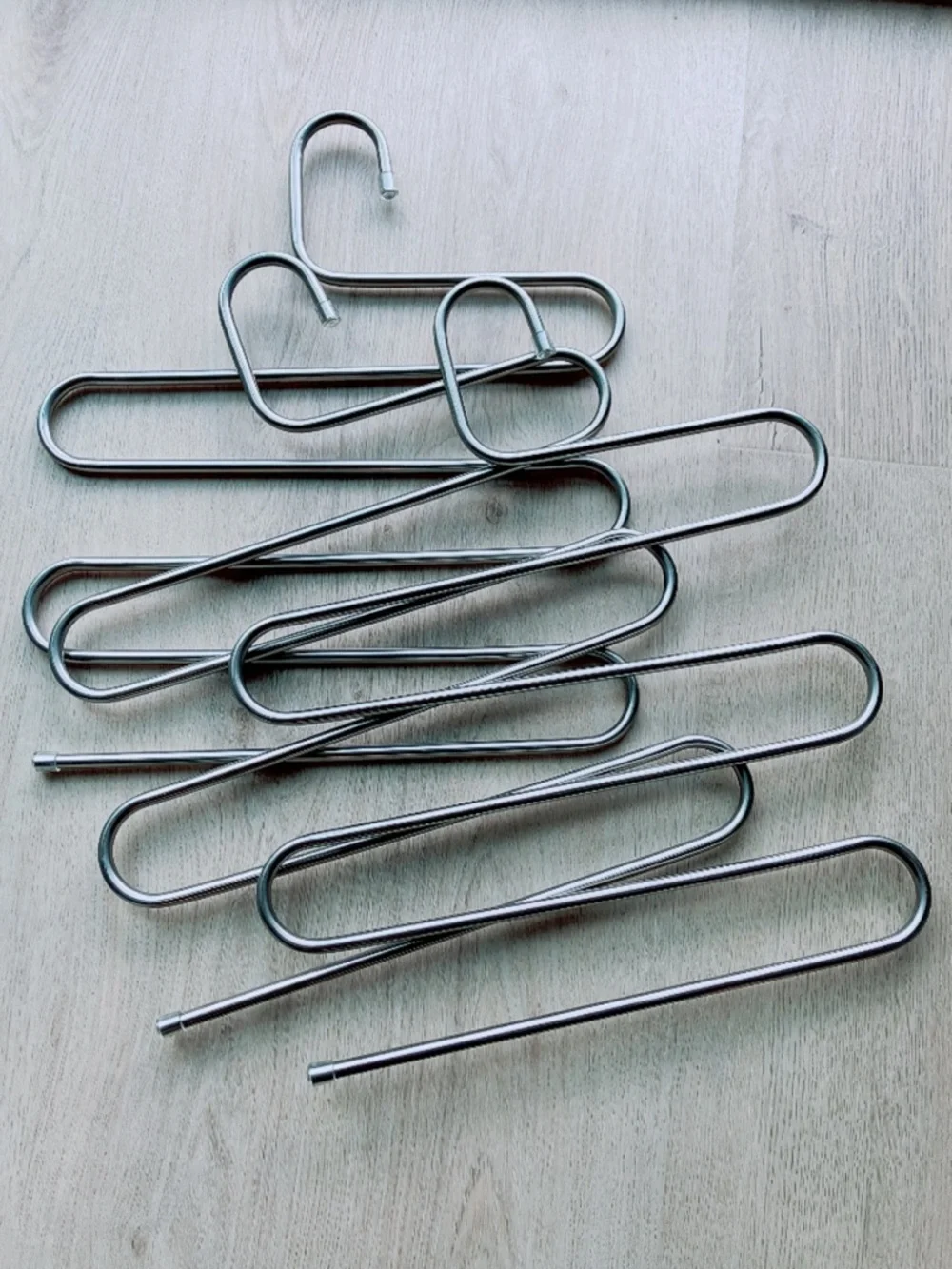 Slim Metal Cascade Pants Hangers 3 pcs